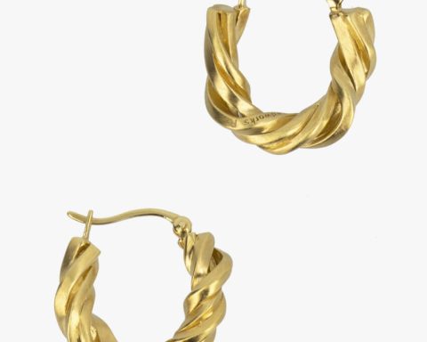 Twist Hoop Earrings