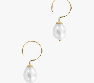 Pearl Hoop Earrings