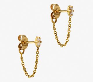 Diamond Chain Earrings